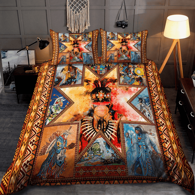 Native American Pow Wow 3D All Over Printed Bedding Set