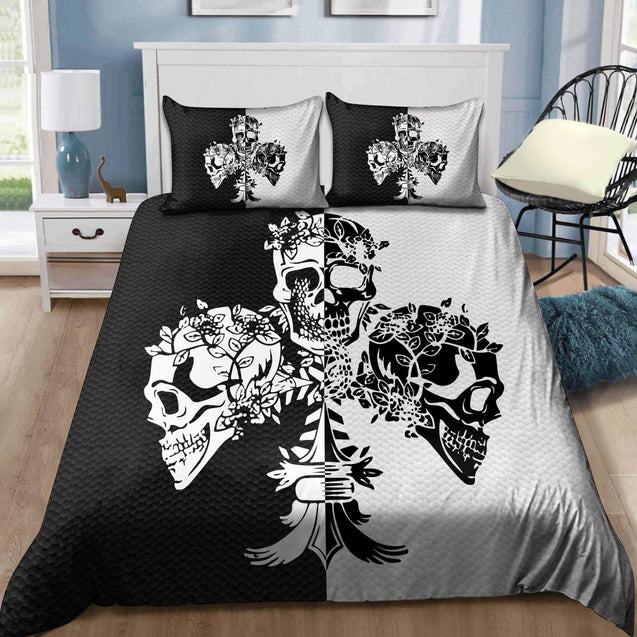 Gothic Art Skull 3D All Over Printed Bedding Set