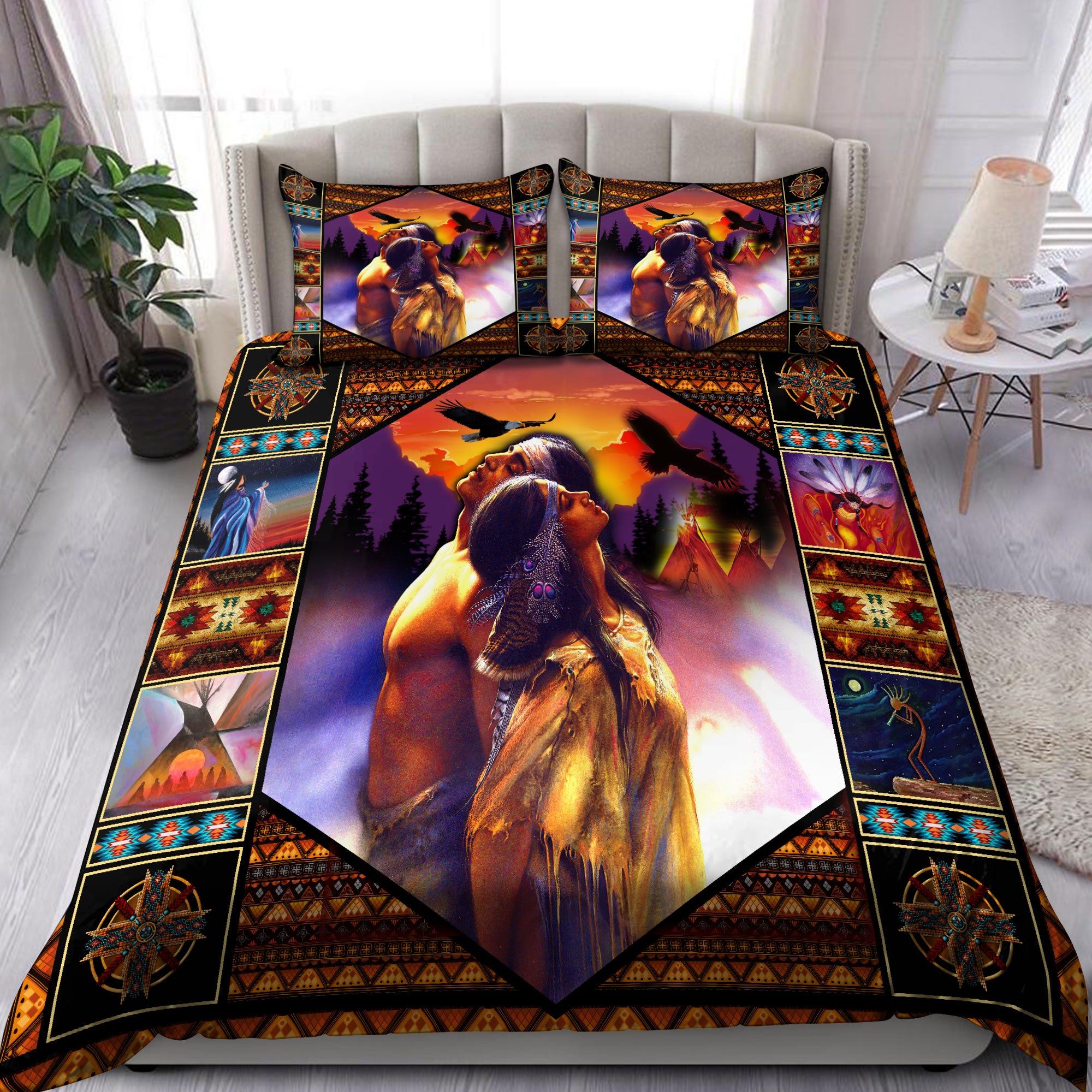 Native American 3D All Over Printed Bedding Set
