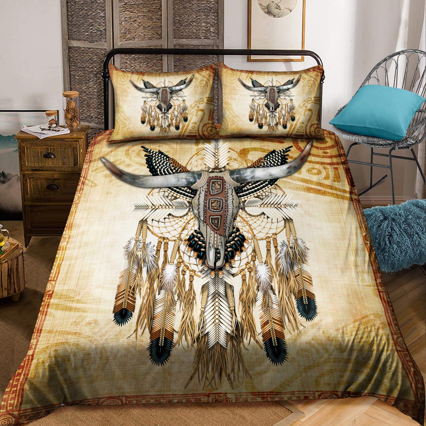 Native American 3D All Over Printed Bedding Set