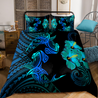 Couple Shark Polynesian Hawaii 3D Bedding Set