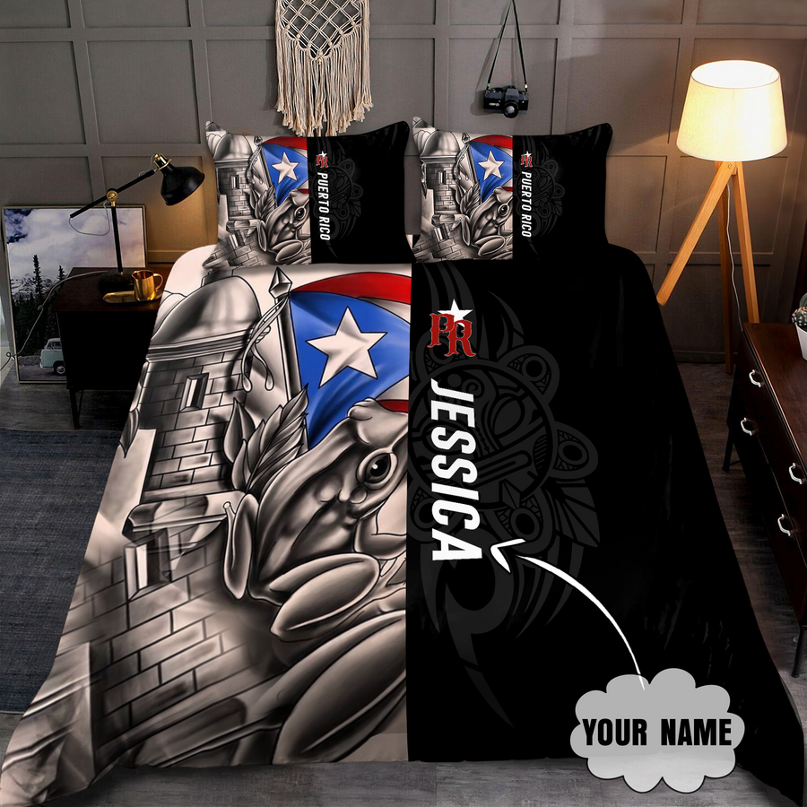 Customize Name Common Coquí Puerto Rico Bedding Set MH23022104