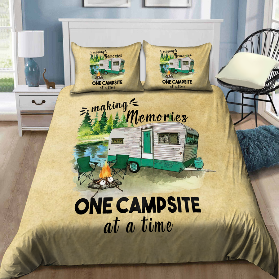 Camping 3D all over printed bedding set