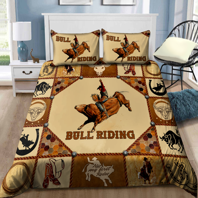 Bull Riding Rope Bedding Set Not My First Rodeo