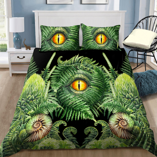 Seashell And Fern Eyes Bedding Set