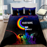 Customize Name LGBT Pride Bedding Set DA19052104