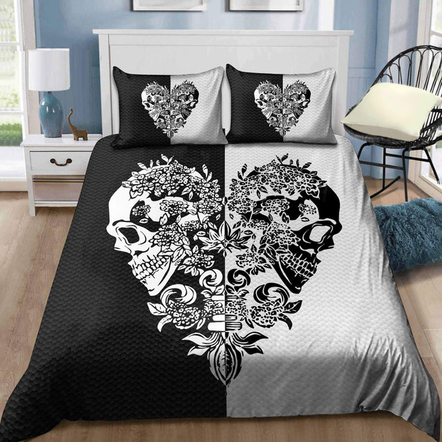 Gothic Art Skull  3D All Over Printed Bedding Set