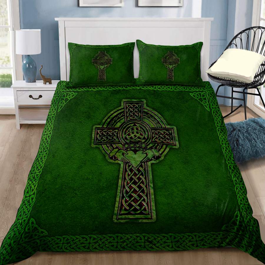 Irish Celtic Cross Saint Patrick Day Bedding Set XT PD02022103
