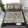 Deer Couple Customize Name Bedding Set NTN25012103