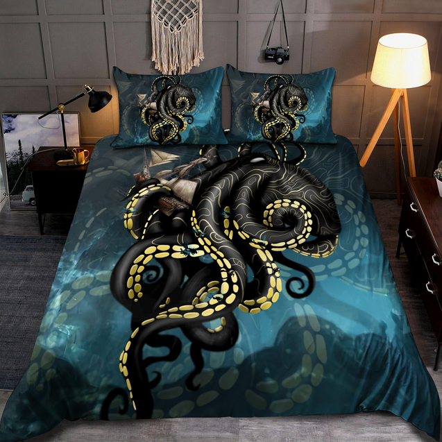 Premium Bedding Set Kraken Octopus King of The Seven Seas III ML