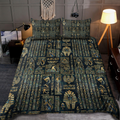 Egyptian Hieroglyphs And Deities Mythology Culture 3D design Bedding set