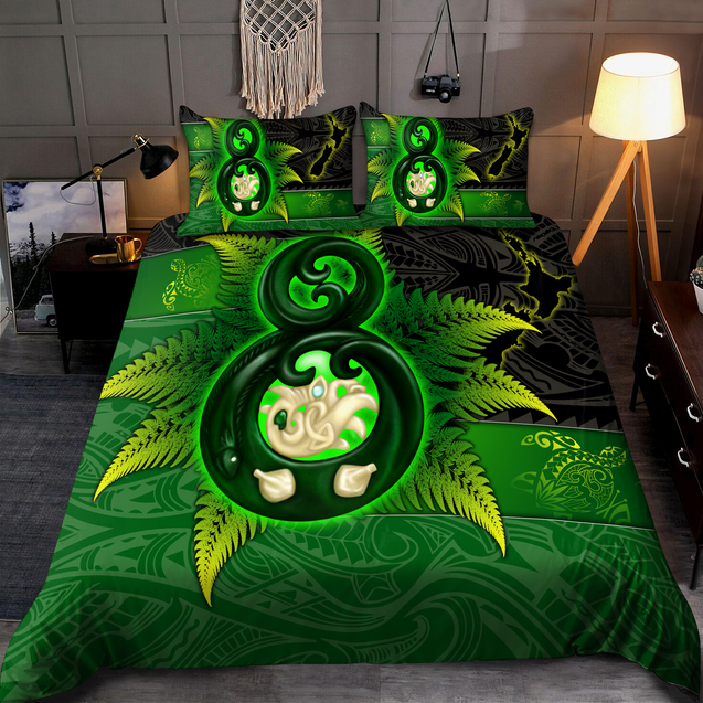 New Zealand Aotearoa Manaia Fern Bedding Set ML