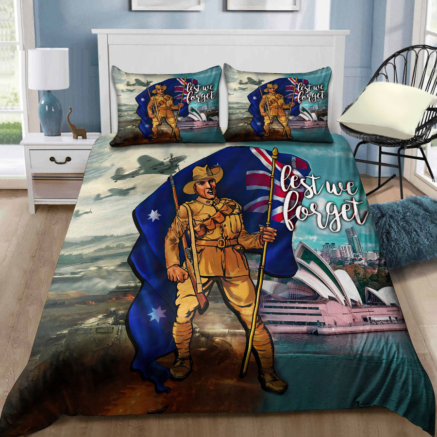 Australia Anzac Day The Past And The Present Bedding Set TN