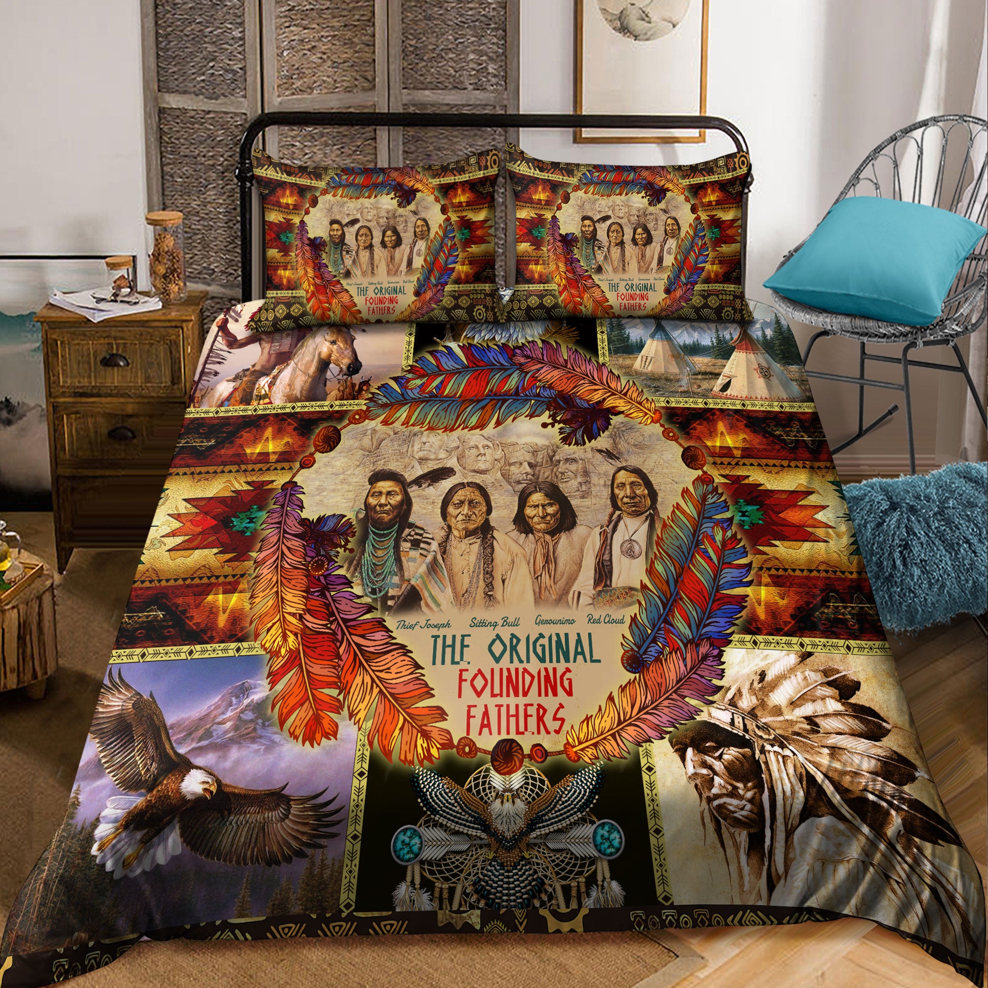 Native American 3D All Over Printed Bedding Set