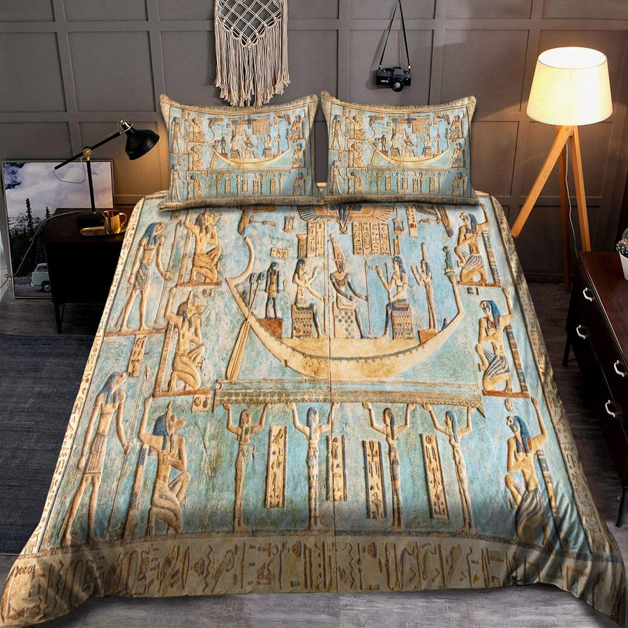 Dendera temple Ancient Egyptian Bedding Set