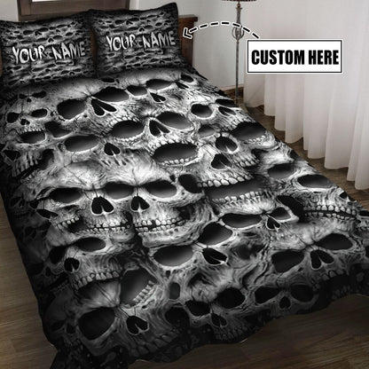 Customize Name Skull Bedding Set Pi17062103