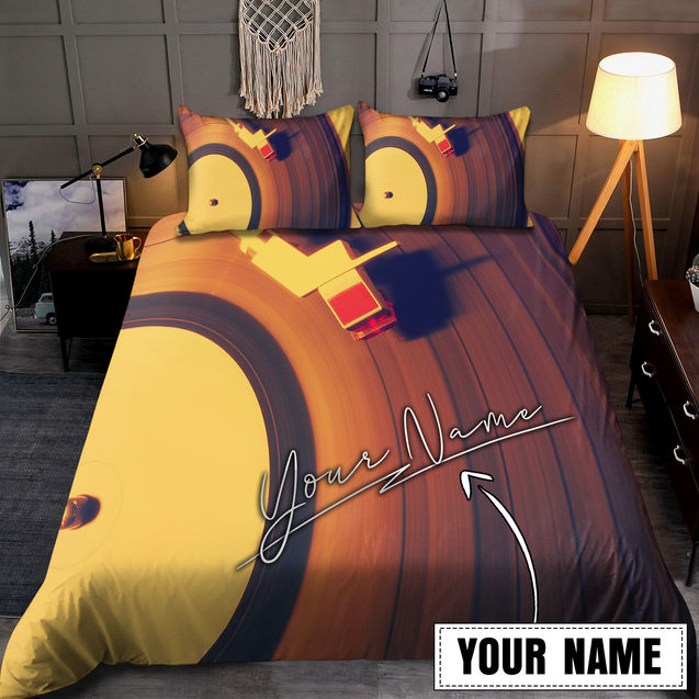 Customize Name Vinyl Record Bedding Set MH26052105