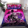 Custom Name Couple Wolf 3D All Over Printed Bedding Set