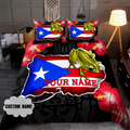 Customize Name Coqui And Love Puerto Rico Bedding Set SN17042101
