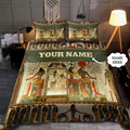 Custom name Tomb of nefertari Ancient Egypt 3D Design print Bedding Set