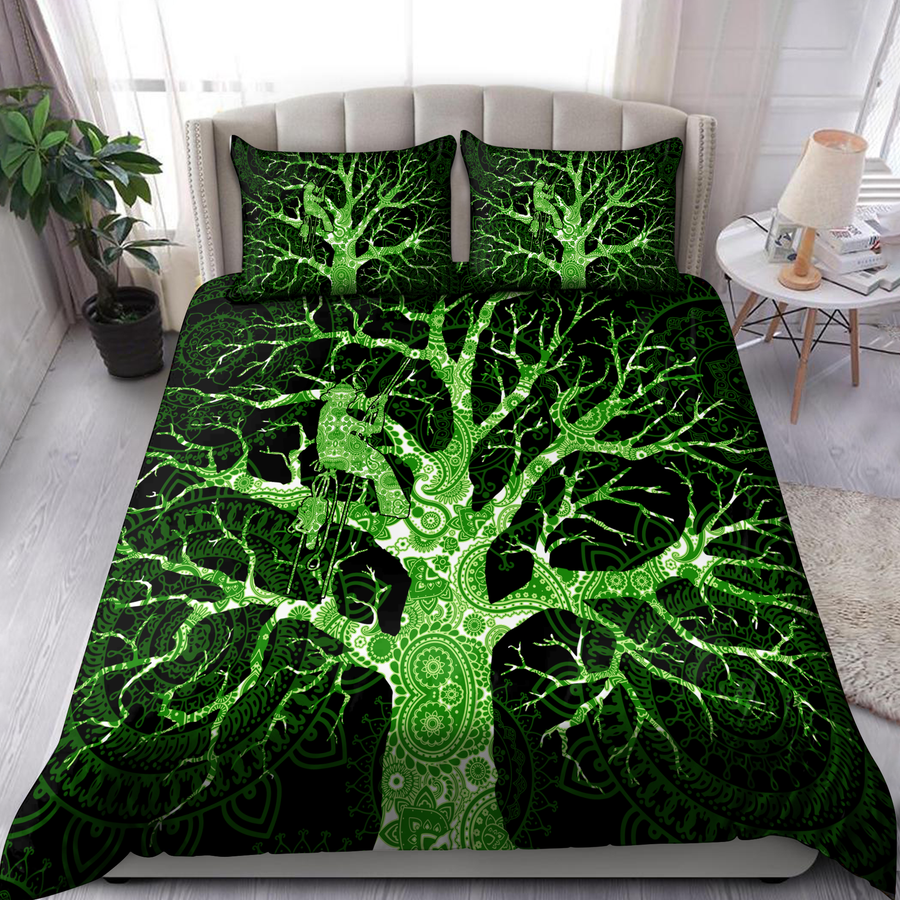 Premium All Over Printed Arborist Logger Lumberjack Bedding Set MEI