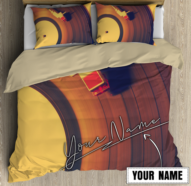 Customize Name Vinyl Record Bedding Set MH26052105