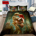 Customize Name Couple Skull And Queen Bedding Set DD08062101