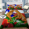 Customize Name Couple Coqui Puerto Rico Bedding Set AM03062101