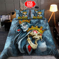 Customize Name King And Queen Skull Bedding Set HHT08062125