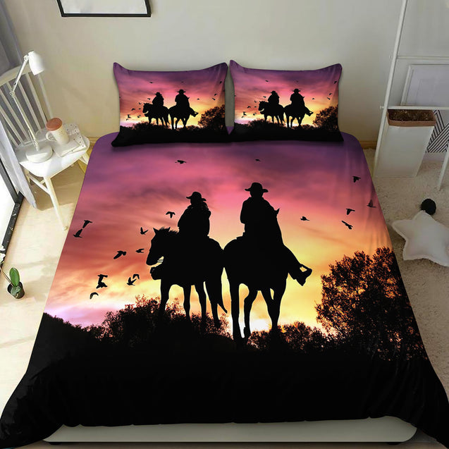 Couple Cowboy 3D All Over Printed Bedding Set