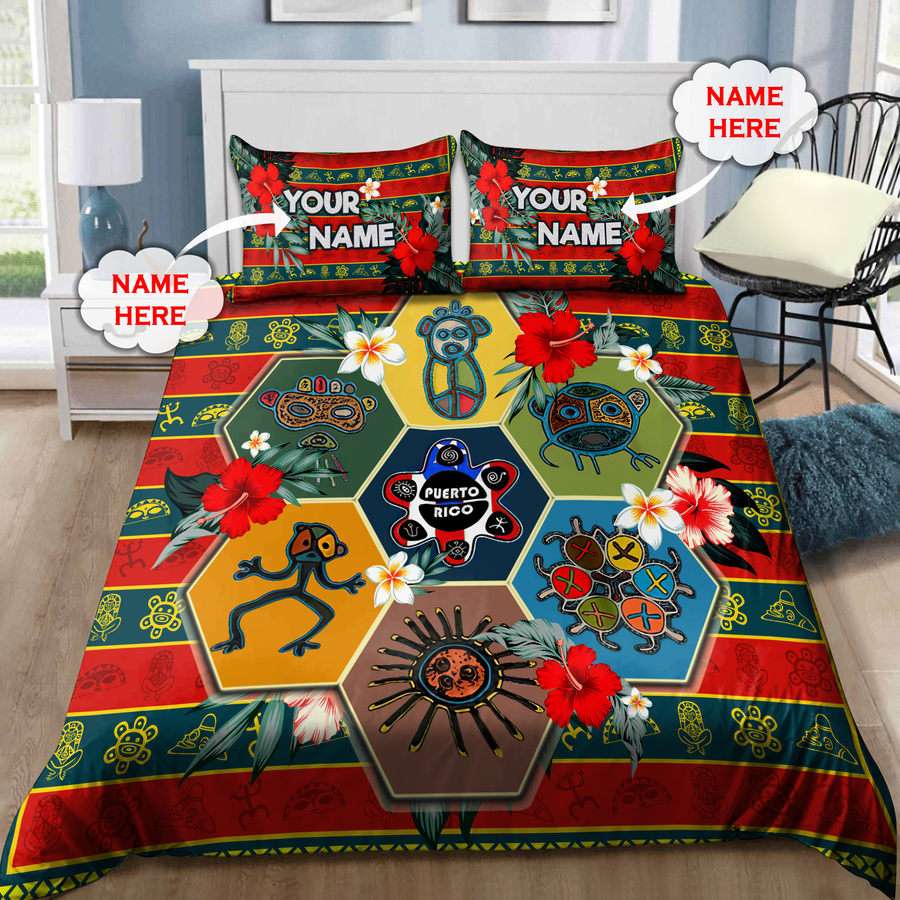 Customize Name Puerto Rico Bedding Set TNA06042104