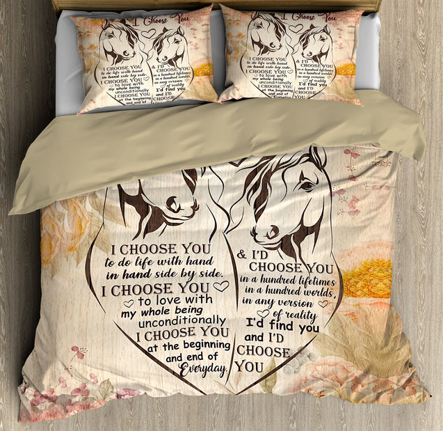 Horse  3D All Over Printed Bedding Set