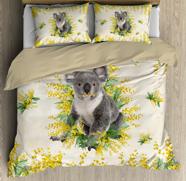 Australia Koala Golden Wattle bedding set