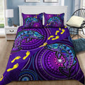 Aboriginal Purple Fishing Area Unique Design Bedding Set