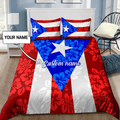 Customize Name Puerto Rico Bedding Set DD24042107