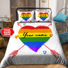 Customize Name LGBT Pride Bedding Set HHT20052103