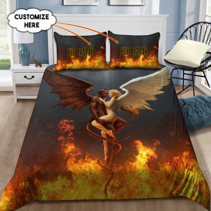 Customize Name Skull Bedding Set AM11062104