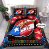 Customize Name Loving Puerto Rico Bedding Set