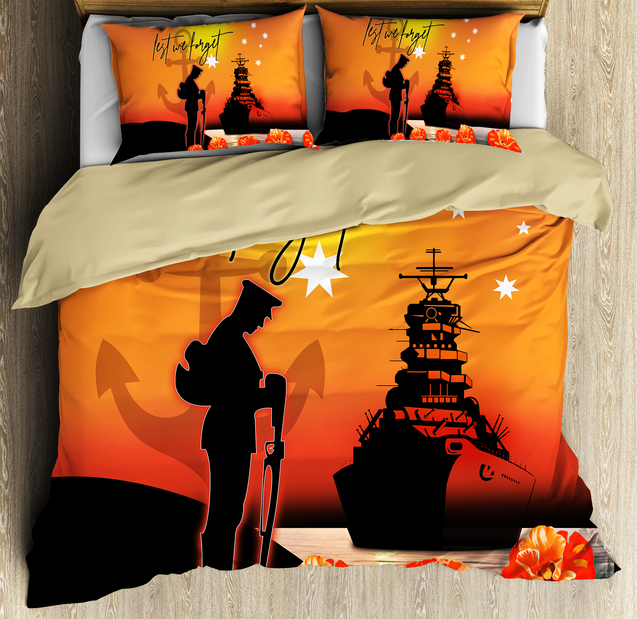 Lest We Forget Anzac Day Bedding Set TN