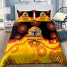 Australian grown with Aboriginal Roots Golden Style 3D Design Bedding Set