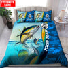 Custom name Tuna fishing Team Billfish 3D Design Printed Bedding Set
