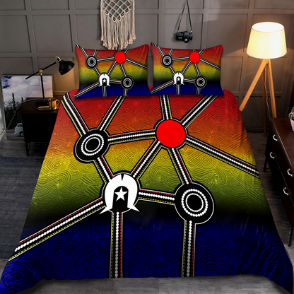 Aboriginal heal the sun and spirit 3D print Bedding set