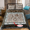 Deer Couple Customize Name Bedding Set NTN25012103