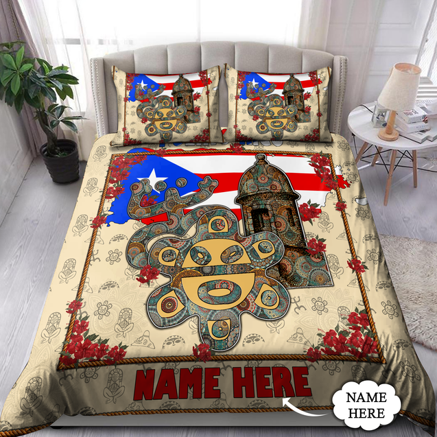 Customize Name Puerto Rico Bedding Set TNA22032102