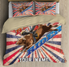 Personalized Name Bull Riding Bedding Team Roping Retro