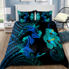 Couple Shark Polynesian Hawaii 3D Bedding Set