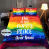 Customize Name LGBT Pride Bedding Set SN20052103