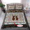 Deer Couple Customize Name Bedding Set