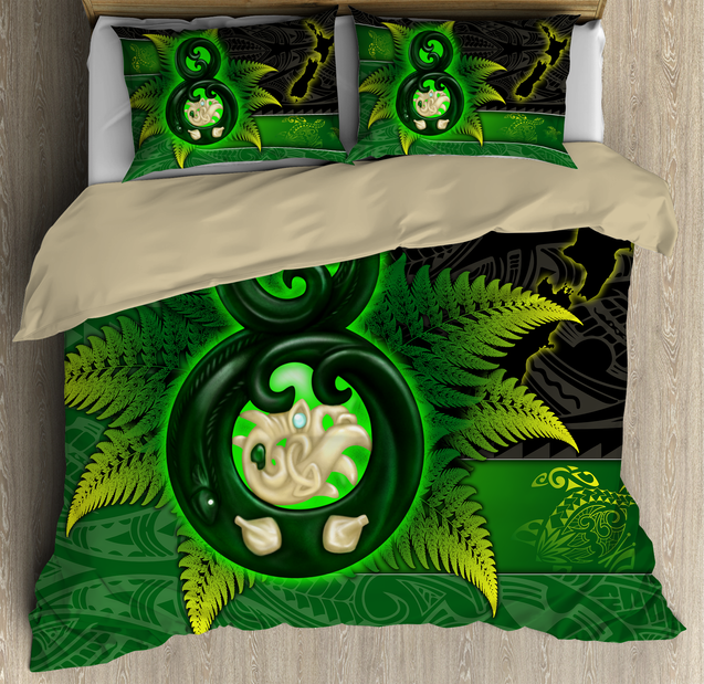 New Zealand Aotearoa Manaia Fern Bedding Set ML