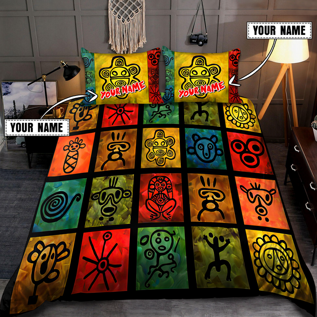 Customize Name Puerto Rico Symbols Bedding Set MH10042101